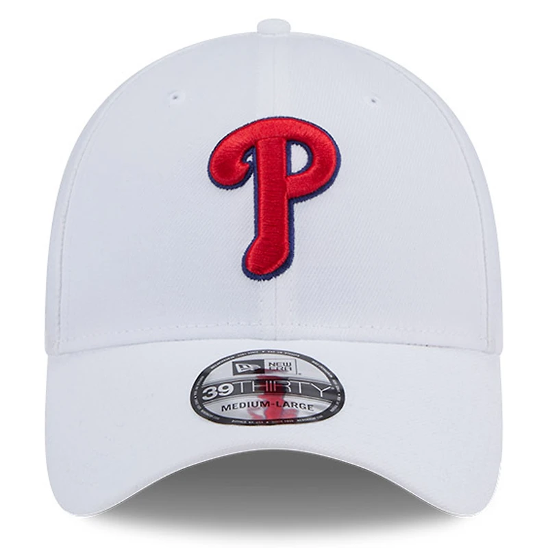 Men's New Era White Philadelphia Phillies 39THIRTY Flex Hat