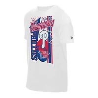 T-shirt New Era blanc à grand graphisme pour homme