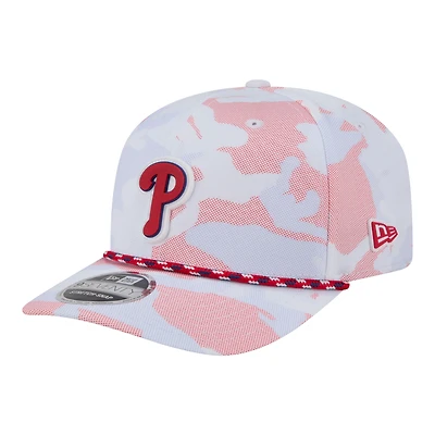Men's New Era White Philadelphia Phillies Camo Rope 9SEVENTY Adjustable Hat