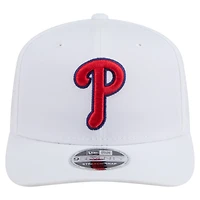 Casquette ajustable New Era blanche COOLERA 9SEVENTY des Philadelphia Phillies pour homme