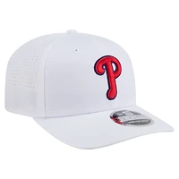 Casquette ajustable New Era blanche COOLERA 9SEVENTY des Philadelphia Phillies pour homme