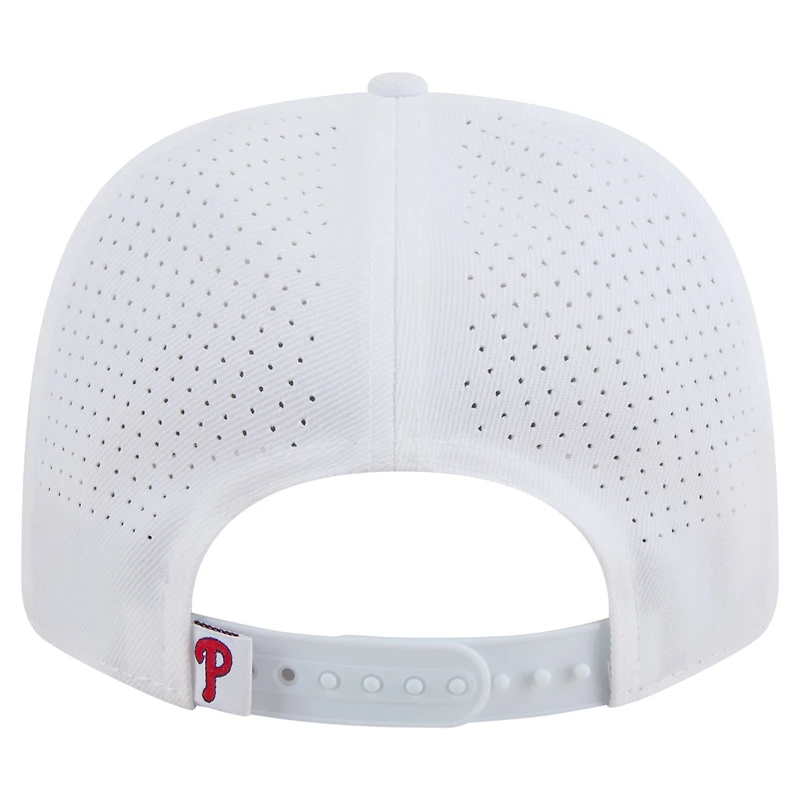 Casquette ajustable New Era blanche COOLERA 9SEVENTY des Philadelphia Phillies pour homme
