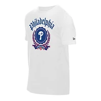 Men's New Era  White Philadelphia Phillies Fleur Domestic T-Shirt