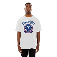 Men's New Era  White Philadelphia Phillies Fleur Domestic T-Shirt