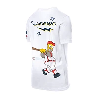 Men's New Era White Philadelphia Phillies MLB x Simpsons Homer Wonderbat T-Shirt