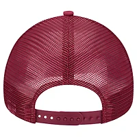 Casquette réglable de camionneur A-Frame blanche avec mot-symbole rétro des Phillies de Philadelphie New Era pour hommes