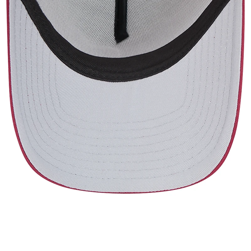 Casquette réglable de camionneur A-Frame blanche avec mot-symbole rétro des Phillies de Philadelphie New Era pour hommes