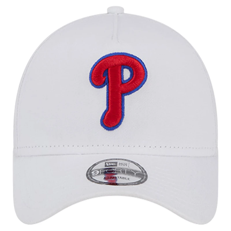 Men's New Era White Philadelphia Phillies TC A-Frame 9FORTY Adjustable Hat