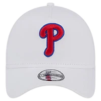 Men's New Era White Philadelphia Phillies TC A-Frame 9FORTY Adjustable Hat