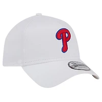 Men's New Era White Philadelphia Phillies TC A-Frame 9FORTY Adjustable Hat
