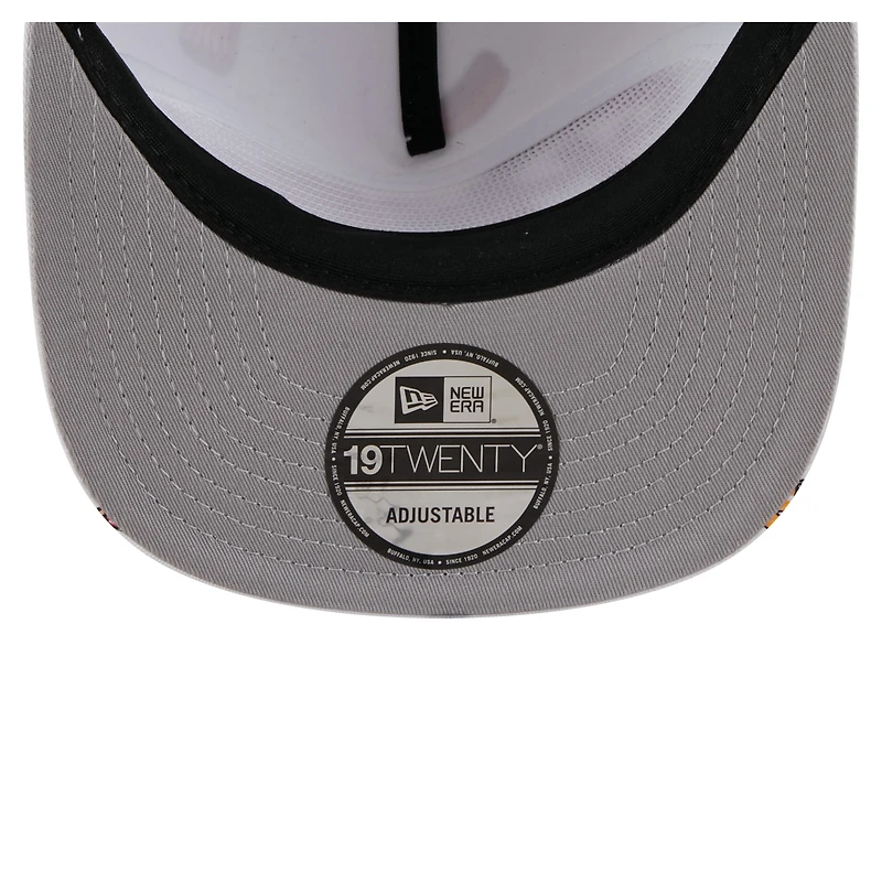 Casquette ajustable New Era blanche 19TWENTY pour homme avec logo de l'équipe des Philadelphia Phillies