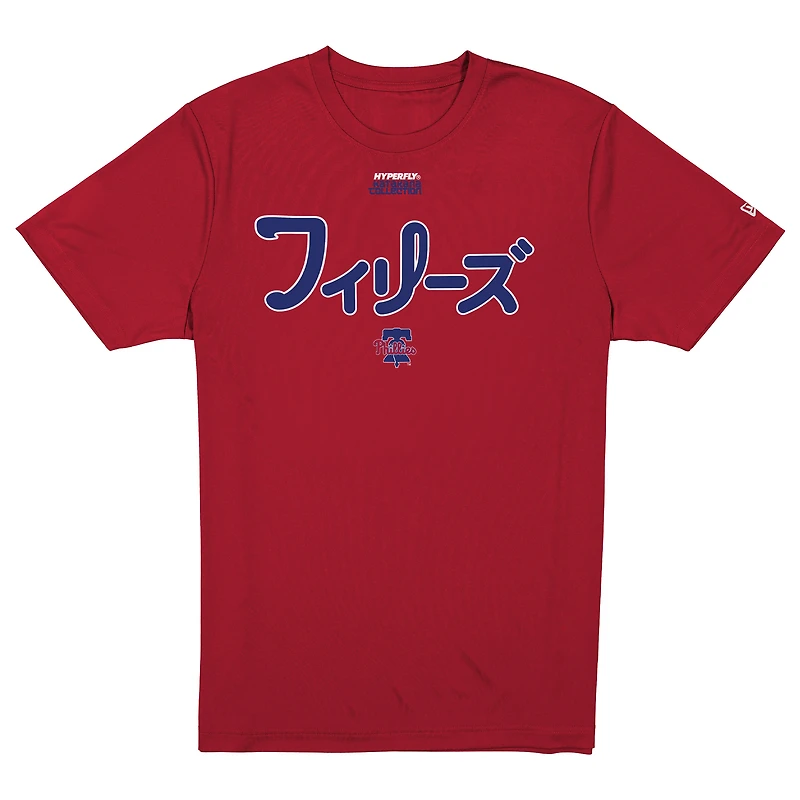 Men's New Era x Hyperfly Red Philadelphia Phillies T-Shirt