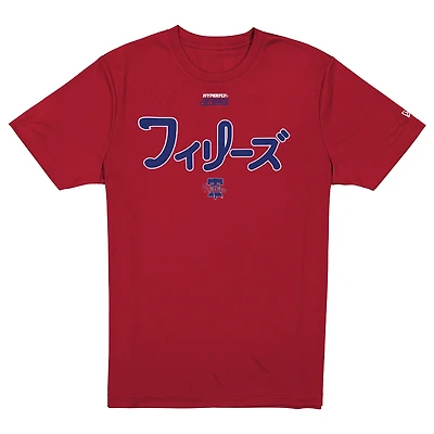 T-shirt rouge New Era x Hyperfly des Philadelphia Phillies pour homme