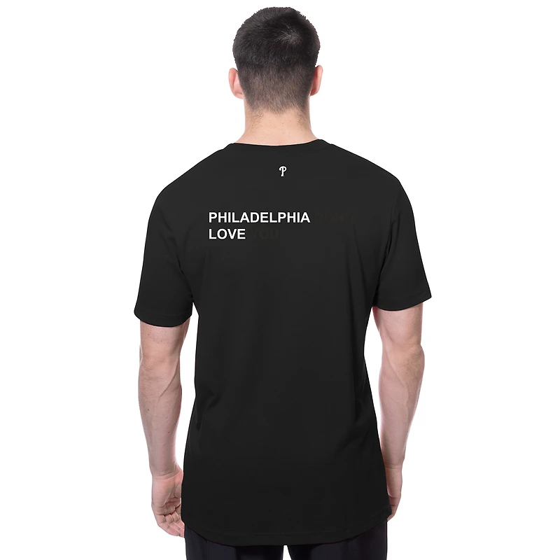 T-shirt noir New Era x j-FROST pour homme des Phillies de Philadelphie