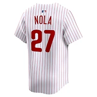 Maillot de joueur à domicile Nike Aaron Nola blanc Philadelphia Phillies pour homme