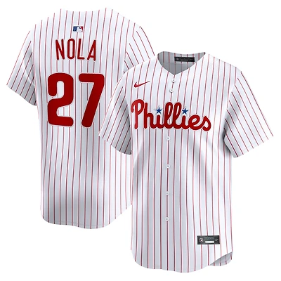 Maillot de joueur à domicile Nike Aaron Nola blanc Philadelphia Phillies pour homme