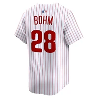 Maillot de joueur alternatif Nike Alec Bohm blanc Philadelphia Phillies pour homme