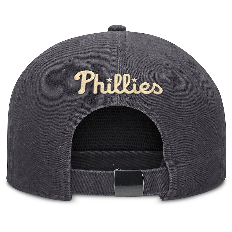 Casquette ajustable Nike Monotone Pro pour homme, anthracite, Philadelphia Phillies
