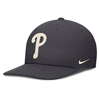 Men's Nike Anthracite Philadelphia Phillies Statement Pro Snapback Hat