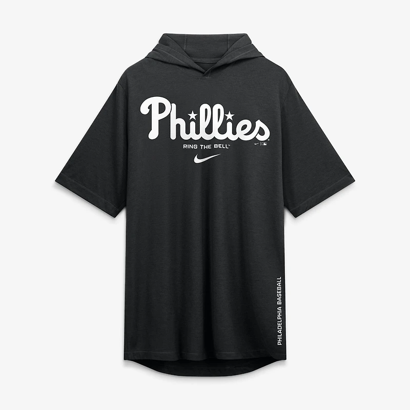 T-shirt à capuche Nike rouge Philadelphia Phillies pour homme, en mélange de trois matières.