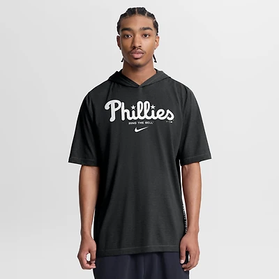 T-shirt à capuche Nike rouge Philadelphia Phillies pour homme, en mélange de trois matières.