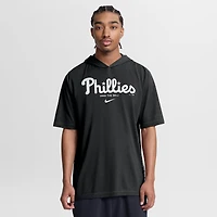 T-shirt à capuche Nike rouge Philadelphia Phillies pour homme, en mélange de trois matières.