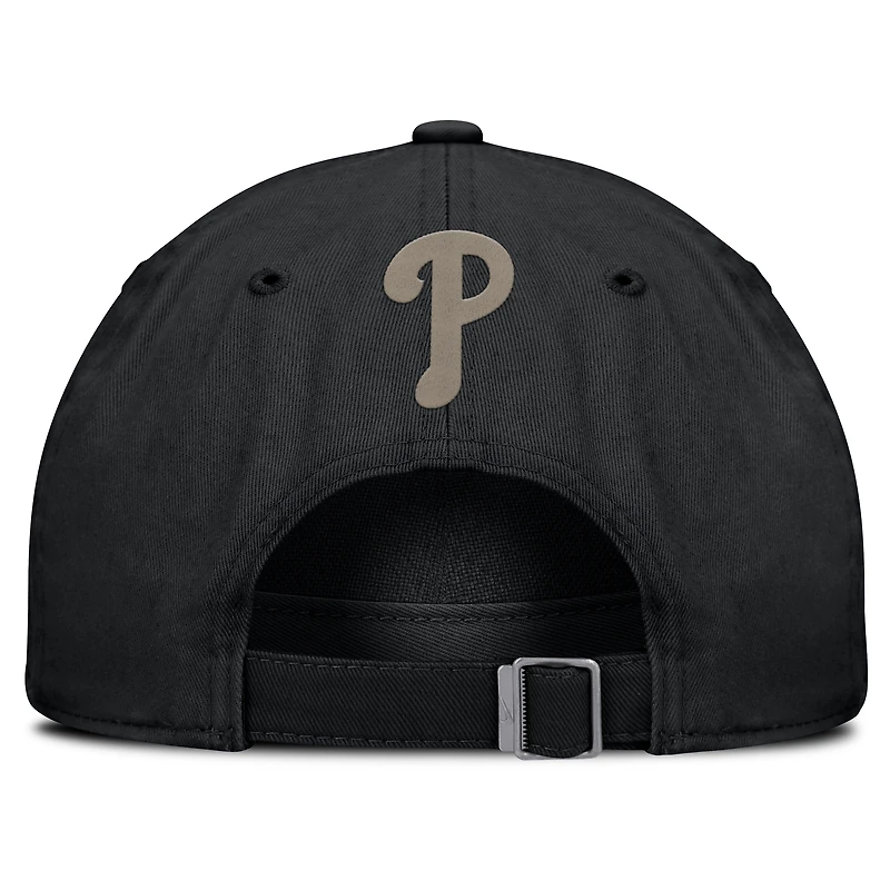 Men's Nike Black Philadelphia Phillies Camo Pack Club Adjustable Hat