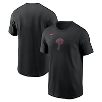 T-shirt Nike noir pour homme avec logo Color Pop des Philadelphia Phillies