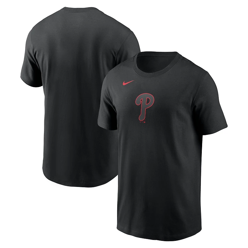 T-shirt Nike noir pour homme avec logo Color Pop des Philadelphia Phillies