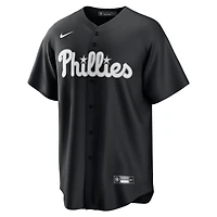 Maillot Nike noir réplique des Phillies de Philadelphie pour homme