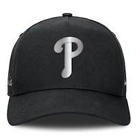 Men's Nike Black Philadelphia Phillies Rise Dri-FIT A-Frame Adjustable Hat