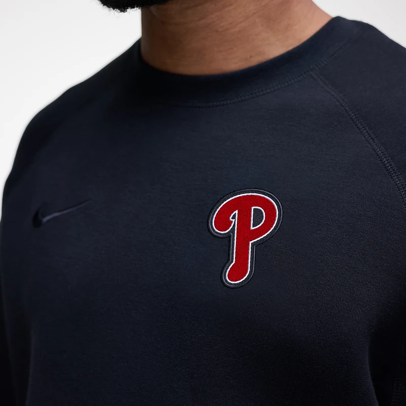 Men's Nike Black Philadelphia Phillies Tech Fleece Raglan Sweatshirt