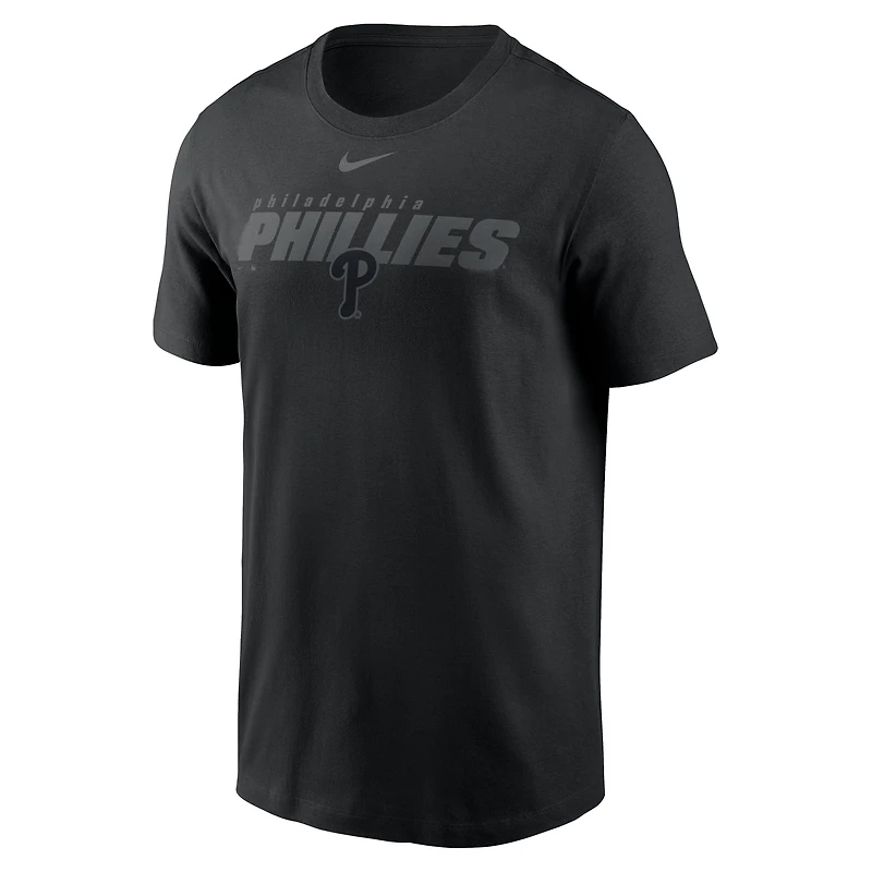 Men's Nike Black Philadelphia Phillies Tonal Club T-Shirt