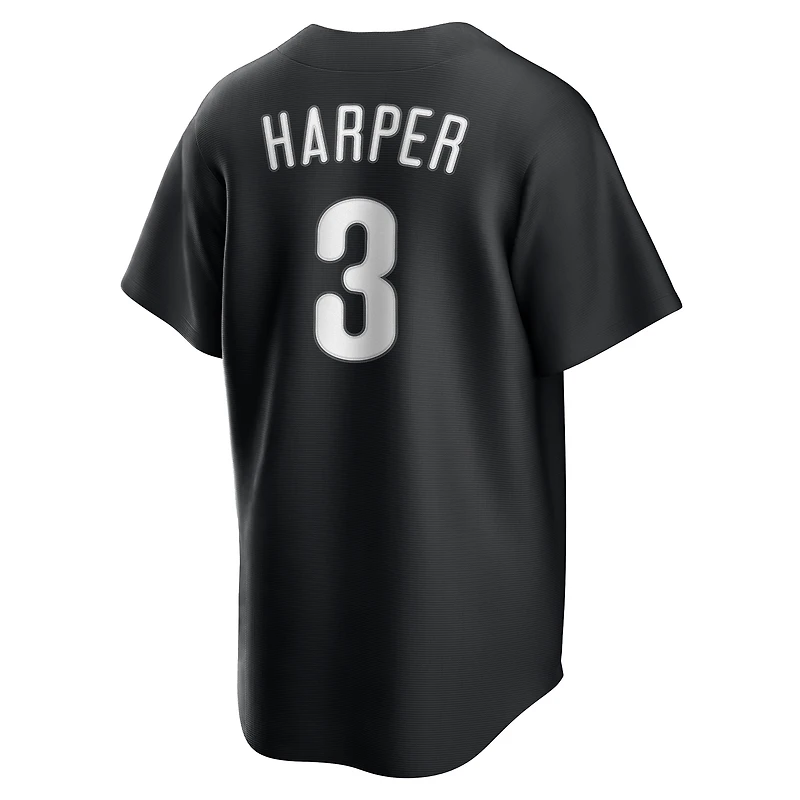 Maillot réplique Nike Bryce Harper noir des Phillies de Philadelphie pour homme