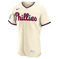 Men's Nike Bryce Harper White Philadelphia Phillies Home Authentic Sponsor Patch Jersey