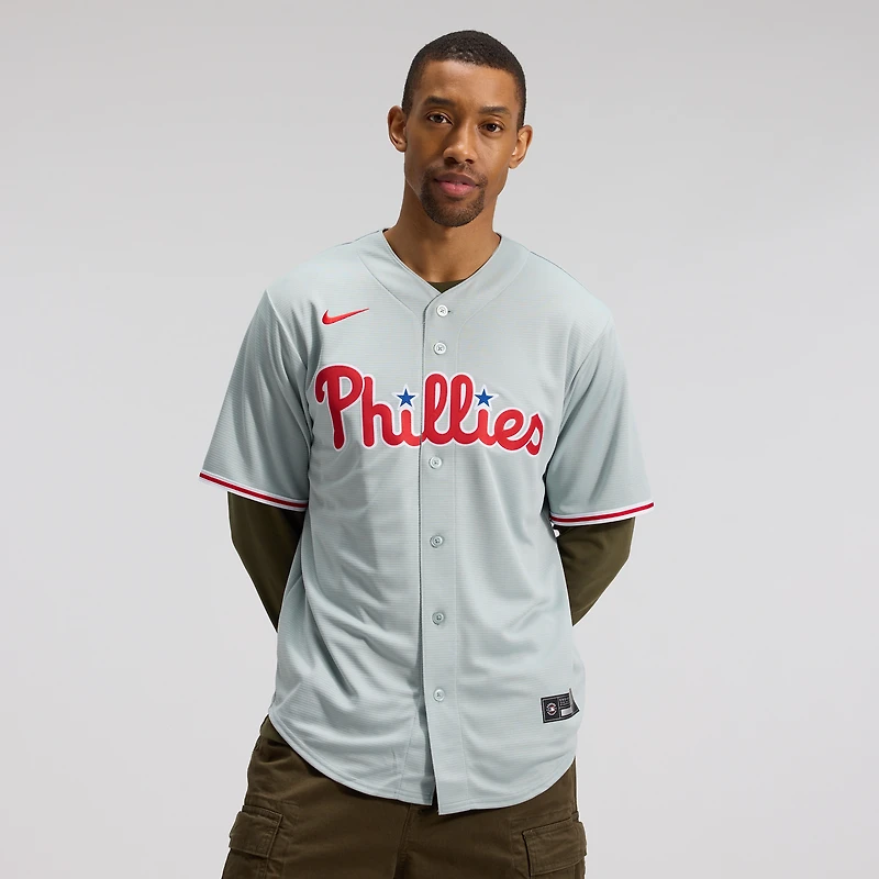 Men's Nike Bryce Harper Gray Philadelphia Phillies Road Replica Jersey