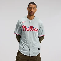 Men's Nike Bryce Harper Gray Philadelphia Phillies Road Replica Jersey
