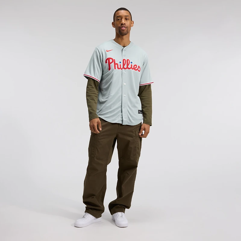 Men's Nike Bryce Harper Gray Philadelphia Phillies Road Replica Jersey