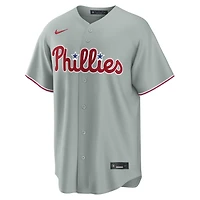 Men's Nike Bryce Harper Gray Philadelphia Phillies Road Replica Jersey