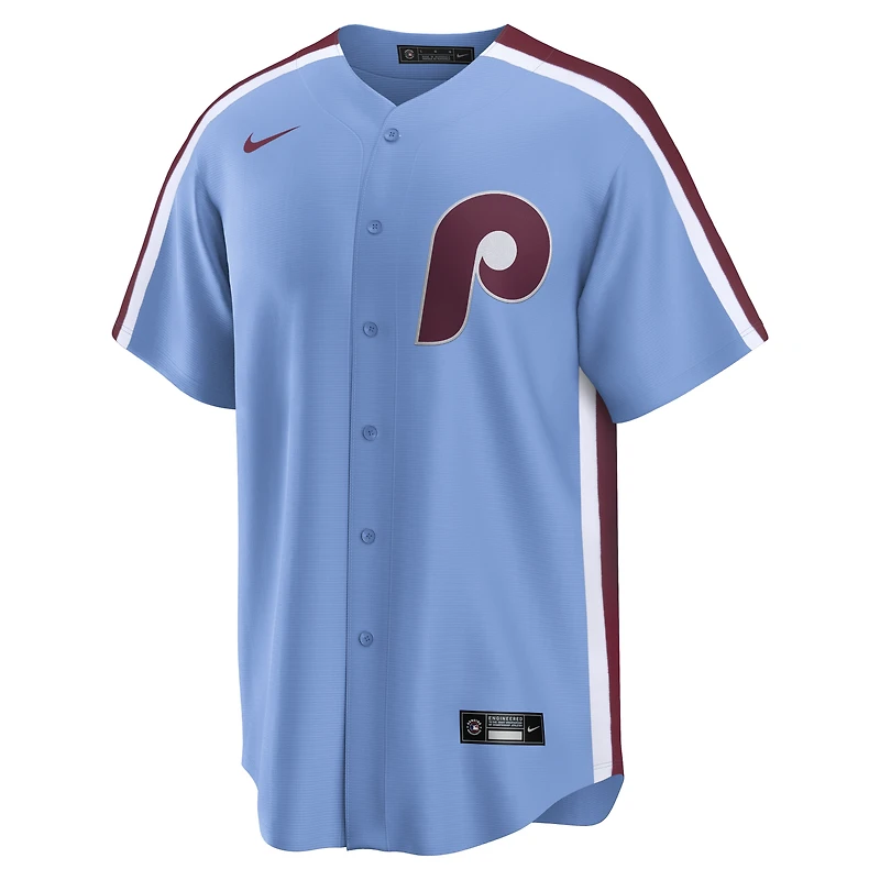 Maillot réplique alternatif Nike Bryce Harper bleu clair des Phillies de Philadelphie pour homme