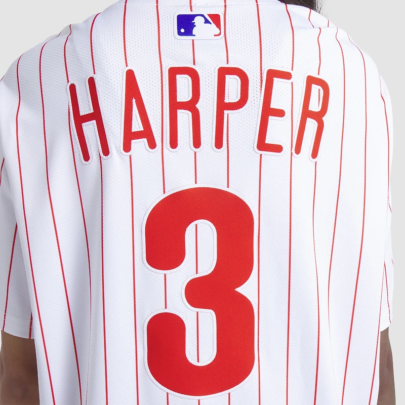 Men's Nike Bryce Harper White Philadelphia Phillies Home Elite Jersey