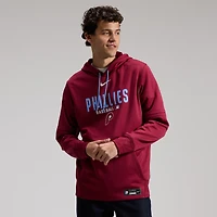 Sweat à capuche Nike Therma-FIT Authentic Collection rouge Philadelphia Phillies pour homme