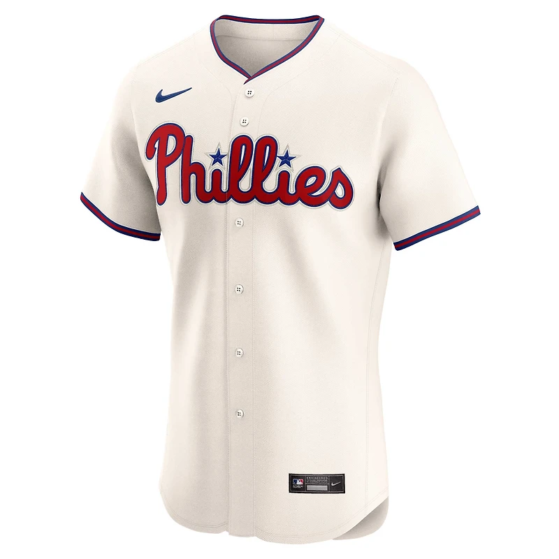 Men's Nike Cream Philadelphia Phillies Alternate Elite Jersey