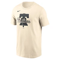 Men's Nike Cream Philadelphia Phillies Camo Logo T-Shirt
