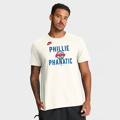 T-shirt Nike Cream Philadelphia Phillies Cooperstown Collection pour homme, inspiré des années 70