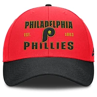 Casquette ajustable Nike Neon 90s Rise pour homme, cramoisi/noir, des Philadelphia Phillies