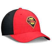 Men's Nike Crimson/Black Philadelphia Phillies Neon 90s Rise SwooshFlex Hat