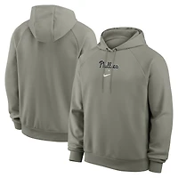 Men's Nike Gray Philadelphia Phillies Statement Primary Raglan Dri-FIT Hoodie