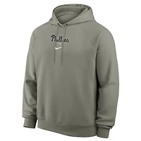 Men's Nike Gray Philadelphia Phillies Statement Primary Raglan Dri-FIT Hoodie