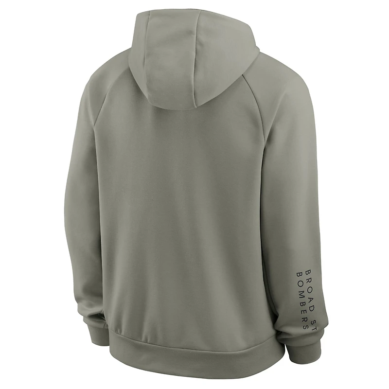 Men's Nike Gray Philadelphia Phillies Statement Primary Raglan Dri-FIT Hoodie